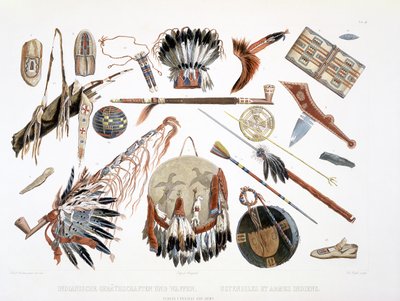 Indian Utensils and Arms, plate 48 from Volume 2 of 